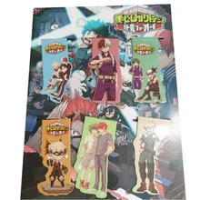 6pcs/Set Kawaii Anime My Hero Academia Magnetic Bookmarks Books Marker of Page Stationery School Office Supply Student kids gift