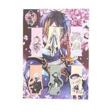 6pcs Touken Ranbu Anime Magnetic Bookmark Cartoon Magnet Bookmark Child Student Kawaii Gift Bookmarks Office Stationery