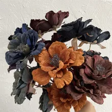 73cm Large 3 Head Peony Artificial Flower Wedding Fake Flower Arrangement Room Home Decoratio Bouquet Photo Props