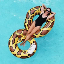 74.8 inch Snake Water Floating Hammock Pool Ride and Lounger Double Swim Ring Summer Outdoor Swimming Pools Party Toys