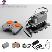 7PCS Set -Technology Power Functions MOC Train Motor IR Remote Receiver Bat Multi Power Functions Tool Train Model Blocks