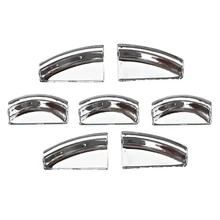 7Pcs/set ABS Chrome Car Window Lfit Switch Button Sticker Sequins Cover for Mercedes Benz GLE QX30 Accessories