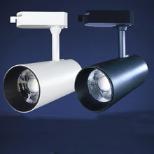 7W 12W 20W 30W COB LED Track Light 110V 220V Clothing Store Led Lead Rail Lamp Spot Lighting 10pcs
