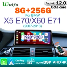 8G 256G CAR Radio Multimedia Player Android 11 FOR BMW X5/X6 E70 E71 CCC/CIC with 10.25'' SCREEN Carplay Bluetooth Navigation