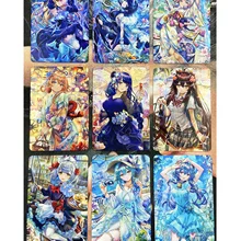 9pcs/set ACG Beauty Genshin Project Beelzebul Refraction Sexy Girls No.3 Hobby Collectibles Anime Game Collection Cards
