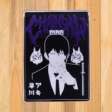 A0849 Chainsaw Man Lapel Pins for Backpacks Brooches for Clothing Cool Stuff Enamel Pin Badges on Bag Hat Accessories Gifts