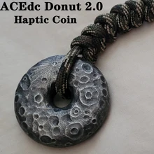 ACEdc Donut 2.0 Haptic Coin Metal Decompression Toy Magnetic Slider Coin Spinner