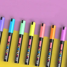 Acrylic Marker Paint Pens Waterproof Hand-painted Doodling Pen for Poster /Graffiti Advertising Student Stationery Art Supplies