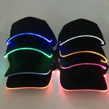 Adjustable 2020 New Design LED Light Up Baseball Caps Glowing Adjustable Hats Perfect for Party Hip-hop Running and More