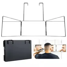 Adjustable And Portable 3 Way Mirror Trifold Mirror For Self Hair Cutting And Styling DIY Haircut Tool Beauty Tools Real Glass