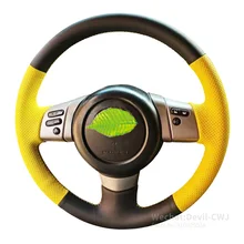 Alcantara Leather Carbon Fiber Steering Wheel Cover For Toyota FJ Cruiser 86 Sienna Hand-Sewn Grip Cover Car Interior Accessorie