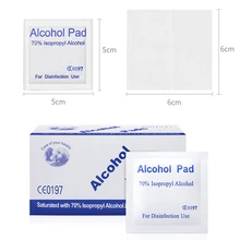 Alcohol Wipe Pads Jewelry Cell Phone Clean Swap Prep Wet Wiping Antiseptic Cleaning Skin Care Nail Art Accessories 100pcs/box