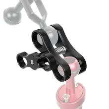 Aluminum Alloy Ball Camera Mount Light Arm Diving Bracket Butterfly Clip Connector