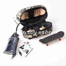 Amazing Professional Army Green Black Finger Skateboard Bag Fingerboard Bags Adult Finger Board toy's Box Fingerboard Parts