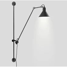 American Retro Industrial Rotatable Led Wall Lamp Large Size 120cm Paint Metal Wall Lamp Led Bing vision for Indoor Lighting