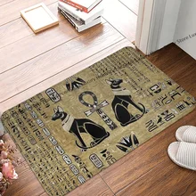 Ancient Egypt Bath Mat Bastet Egyptian Cats And Ankh Cross Doormat Kitchen Carpet Outdoor Rug Home Decoration