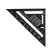 Angle Ruler Metric Aluminum Alloy Triangular Measuring Ruler Woodwork Speed Square Triangle Angle Protractor