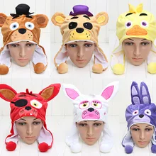 Animal Caps Freddy Fazbear Foxy Bonnie Men Women's Hat children Warm Cap Plush Caps Party Hats Toys