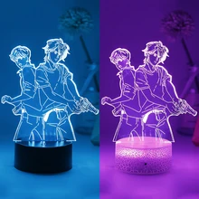 Anime Banana Fish 3D Led Night Lamp Manga Figure Home Room Remote Acrylic Light Desk Decor For Kid Child Friend Novelty Gift