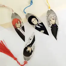 Anime Bookmark Bungo Stray Dogs Leaf Vein Bookmarks for Books Students Stationery Book Mark Supplies Kid Gift School Supplies