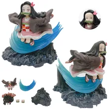 Anime Demon Slayer Kimetsu no Yaiba figure Kamado Tanjirou Action Figure Agatsuma Zenitsu Nezuko Warrior PVC Model Toys