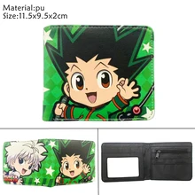 Anime Hunter X Hunter Gon Freecss Pu Wallet Bifold Coin Photo Credit Card Holder Teenager Boy Girl Casual Cartoon Cosplay Purse