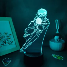 Anime Yu Yu Hakusho Figure RGB Led Neon Battery Night Light 3D Lava Lamp Bedroom Bedside Manga Table Decoration Urameshi Yuusuke