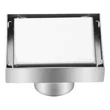 Anti Odor Floor Drain Strainer Shower Grate Kitchen Accessories Tile Insert Waste Grate Square Shower Drain for Shower Sink Home