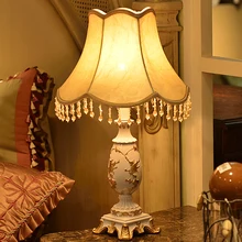 Art Deco Table Lamps For Living Room Study Home Resin Desk Light Antique Design Court Style Bedroom Bedside Lamp Dressing Lamp