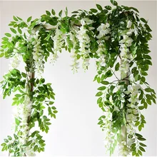 Artificial Flowers Wedding Vine Wedding Decor Ivy  Decoration Real Touch Silk Flower String Home Hanging Garland Party