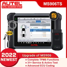 Autel MaxiSYS MS906TS Diagnostic Scanner Automotive TPMS Scan Tool With 31+ Service  ECU Coding  FCA AutoAuth PK MS906BT MP808TS