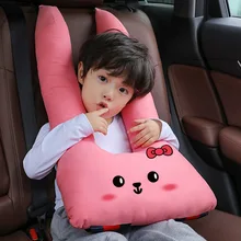 Auto Pillow Cartoon Car Seatbelt Protect Shoulder Pad Soft PP Cotton Kids Headrest Cushion Seat Safety Belt Cover for Children