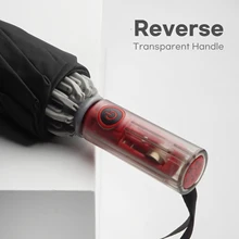 Automatic Folding Reverse Umbrella for Men Windproof Corporation Rain Umbrella Luxury for Women Big Golf Umbrella Free Shipping