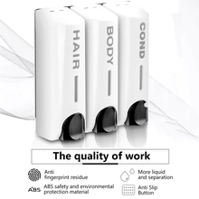 Automatic soap dispenser 350ml Soap Dispenser Wall-mount Shower Bath Shampoo Dispenser Liquid Soap Container Bathroom