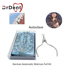 Automatrix Dental Walser Matrices system Matrix Bands Ring Sectional Contoured Matrices With Clamps Forceps Dentist Tools