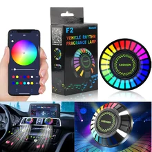 Automobile RGB Ambient Light Car Air Freshener Bluetooth Vehicle Rhythm Fragrance Lamp Auto Accessories Interior Perfume Diffuse