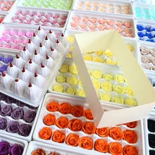 B grade 2-3cm Preserved Fresh Rose Floral Natural Long Last Rose Head DIY Fower Material Girlfriend gift Multiple Colors Rose