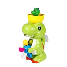 Baby Dinosaur Shower Toys Bath Toys Interactive Dino Water Spray Waterfall Cartoon Swimming Toys for Kids игрушки для детей
