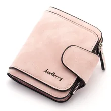 Baellerry Brand Wallet Women 2022 New Women's Short Wallet Korean Buckle Sanded Leather Coin Purse Mini Female Purses Carteras