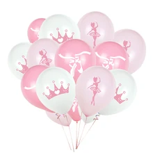 Ballet Party Decorations Balloons 18pcs/bag Dancing Ballerina Balloons for Girl Birthday Baby Shower Wedding Party Decorations