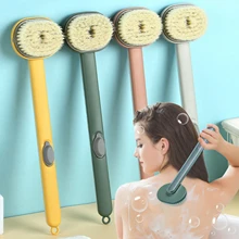 Bathroom Body Brushes Long Handle Liquid Bath Brush Back Body Bath Shower Sponge Exfoliating Scrub Massager Skin Cleaning Tools