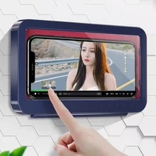Bathroom Kitchen Toilet  Touch Screen Shower Home Waterproof Sealing Storage Self-adhesive Watching Xiaomi Mobile Phone Holder