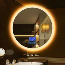 Bathroom Mirrors Toilet Anti Fog LED Lights Square Smart Bathroom Mirror For Hotel