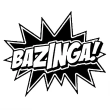 Bazinga Personalized Car Sticker Waterproof Decal Laptop Suitcase Truck Motorcycle Auto Accessories PVC 13cm*11cm