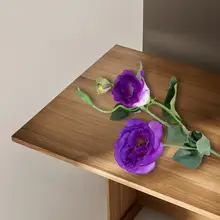 Beautiful Faux Eustoma Flower  realistic Portable Fake Flower  Nice-looking Faux Silk Flower Eustoma Flower