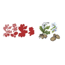 Beautiful Leaves Metal Cutting Die Scrapbooking Background DIY Decoration Craft Embossing 2022 New Arrive
