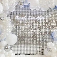 Birthday Party Decorations Glitter Curtain 1*2m Length Shimmer Wall Backdrop Wedding Decoration Backdrops Curtain Sequin Wall