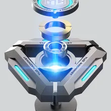 Black Technology Fingertip Top Limited Edition Metal Luminous Finger Decompression Artifact Boy Toy Machinist Armored Division