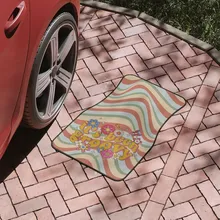 Boho Colroful Car Floor Mats  Aesthetic Y2K Groovy Car Floor Mats Y2K Retro Car Accessories  Cute Car accessories for women Good