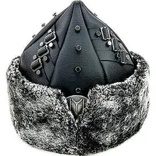 Bork Ottoman Turkish Military Ertugrul Osman Pilot Hat Trapper Trooper Warm Fur Leather Snow Hat Cold Preservation